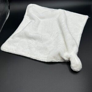 Lovey Security Blanket All White Small one corner Gathered 12” soft